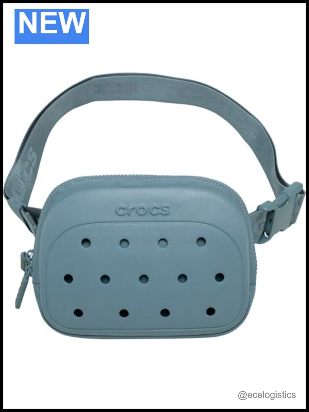 Customizable Fanny Pack with Jibbitz Charms Holes, Adjustable Strap